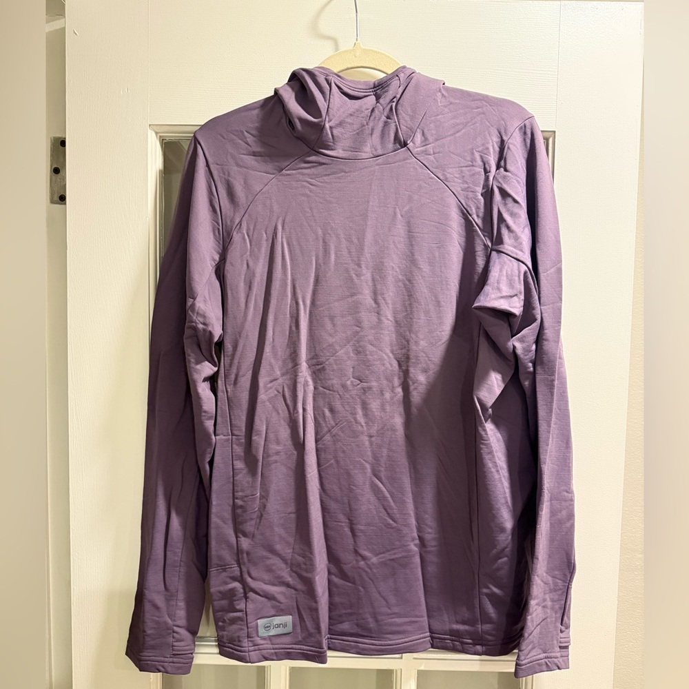 Janji Rover Merino Purple Hoodie medium